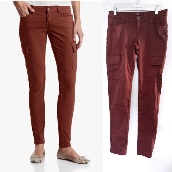 Prana Pants - PrAna Meme Pants Womens 6 Rust Stretch Hiking Climbing Cargo Gorpcore Outdoor